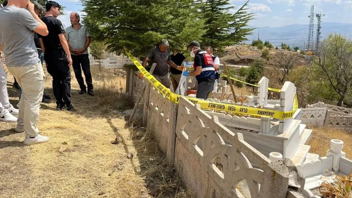 Mezarlıkta bebek cesedi bulundu