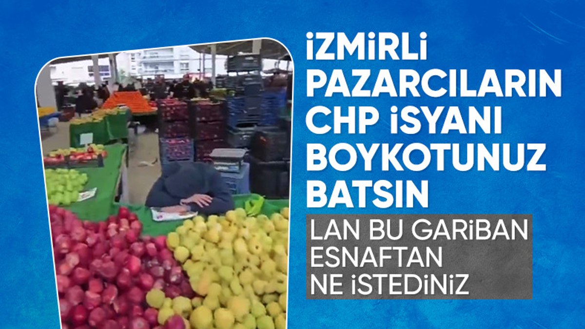 İzmir’de pazarcı esnafı boykot yüzünden tezgah kapadı